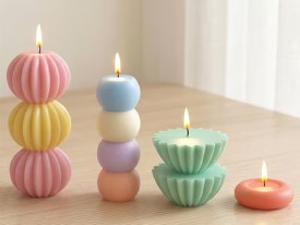 Molde silicona torre de velas con 6 formas 
